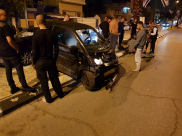  منتصف الليلة - اصابة شخص بحادث طرق بين عدة مركبات في يافا 